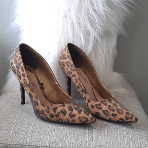 Sam and Libby Leopard Heels Pumps